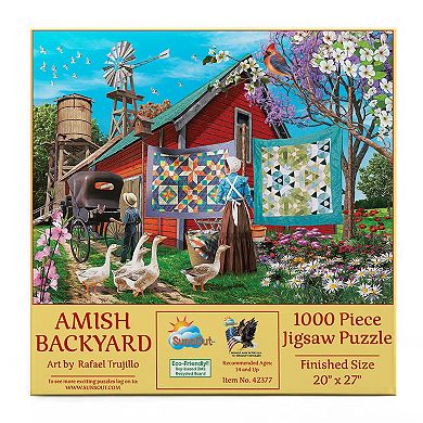 Amish Backyard 1000 piece Jigsaw Puzzle