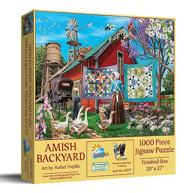 Amish Backyard 1000 piece Jigsaw Puzzle