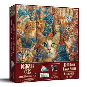 Designer Cats 1000 pc Jigsaw Puzzle