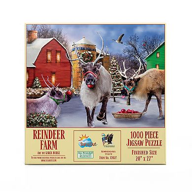 Reindeer Farm 1000 piece Jigsaw Puzzle