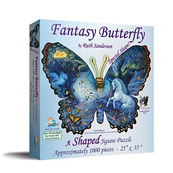 Fantasy Butterfly 1000 pc Special Shape Jigsaw Puzzle