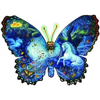 Fantasy Butterfly 1000 piece Special Shape Jigsaw Puzzle
