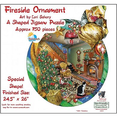Fireside Ornament 750 piece Shaped Jigsaw Puzzle