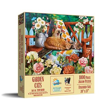 Garden Cats 1000 pc Jigsaw Puzzle