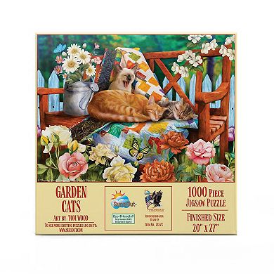 Garden Cats 1000 piece Jigsaw Puzzle