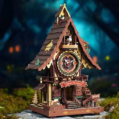 DIY 3D Moving Gears Puzzle - Cuckoo Clock - 435pcs