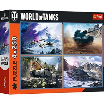 Trefl World of Tanks The Great Tank Battle 4x250 pc Puzzle