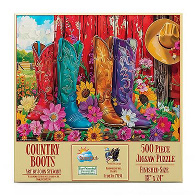 Country Boots 500 piece Jigsaw Puzzle for Adults