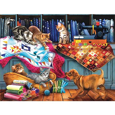 Quilting Room Mischief 300 piece Jigsaw Puzzle