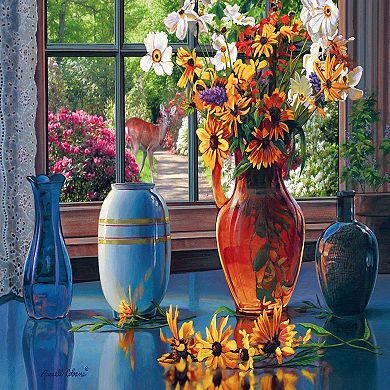 Trefl Red View through Window 1000 Piece Puzzle