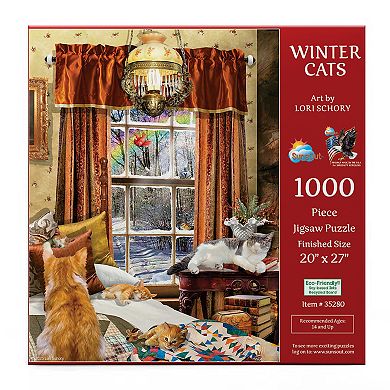 Winter Cats 1000 piece Jigsaw Puzzle