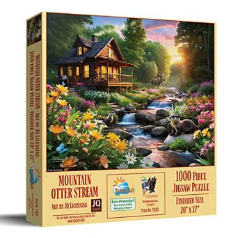 Mountain Otter Stream 1000 pc Jigsaw Puzzle