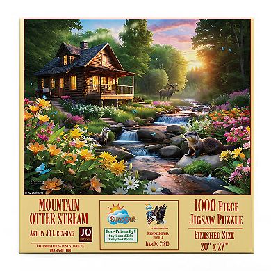 Mountain Otter Stream 1000 piece Jigsaw Puzzle