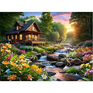 Mountain Otter Stream 1000 piece Jigsaw Puzzle