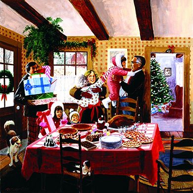 Christmas Dinner Guests 500 piece Jigsaw Puzzle