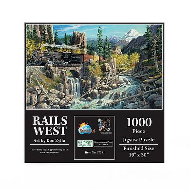 Rails West 1000 piece Jigsaw Puzzle