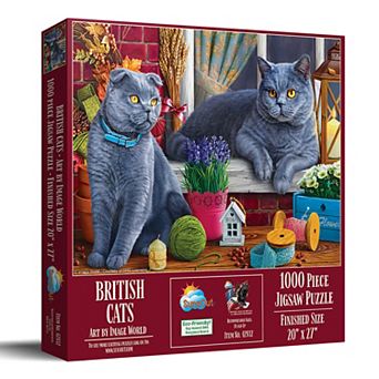 British Cats 1000 pc Jigsaw Puzzle