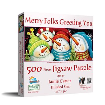Merry Folks Greeting You 500 pc Jigsaw Puzzle
