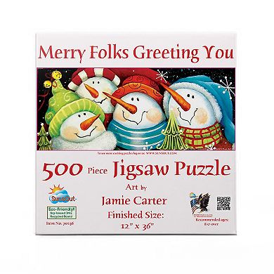 Merry Folks Greeting You 500 piece Jigsaw Puzzle