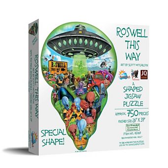 Roswell This Way 750 pc Special Shape Jigsaw Puzzle