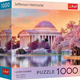 Trefl Red Jefferson Memorial 1000 pc puzzle