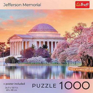 Trefl Red Jefferson Memorial 1000 piece puzzle