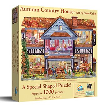 Autumn Country House 1000 pc Special Shape Jigsaw Puzzle