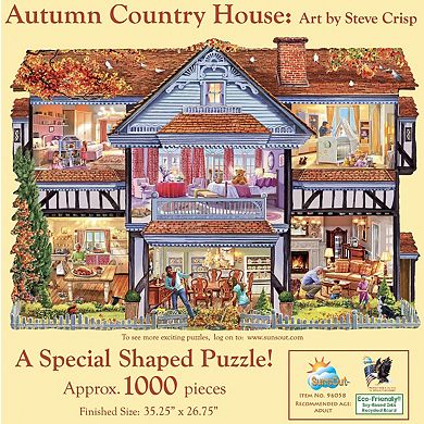Autumn Country House 1000 piece Special Shape Jigsaw Puzzle