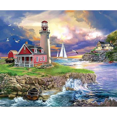 Sunset Point Lighthouse 1000 piece Jigsaw Puzzle