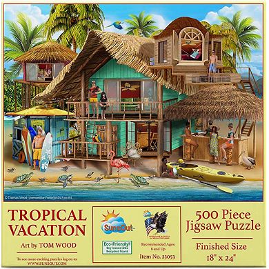 Tropical Vacation 500 piece Jigsaw Puzzle