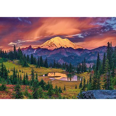 Trefl Red 1000 Piece Puzzle - Mountain Sunset