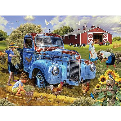 Hay Harvesting 500 piece Jigsaw Puzzle