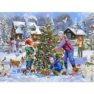 Dressing the Tree 1000 piece Jigsaw Puzzle by Oleg Gavrilov Finished Size 20" x 27" MPN# 61948