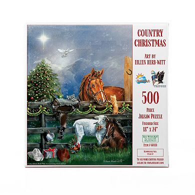 Country Christmas 500 piece Jigsaw Puzzle