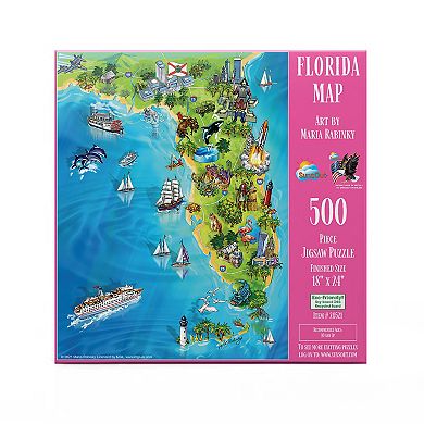 Florida Map 500 piece Jigsaw Puzzle