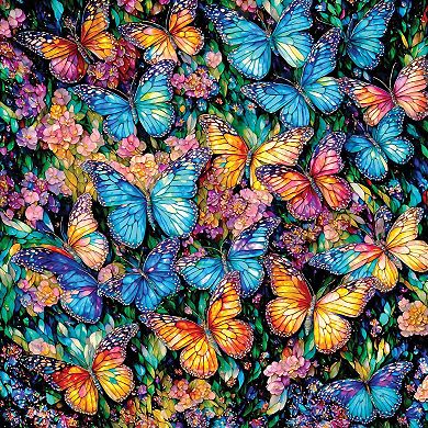 Stained Glass Butterflies 500 piece Jigsaw Puzzle