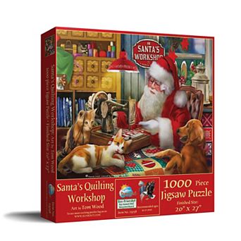 Santa's Quilting Workshop 1000 pc Jigsaw Puzzle