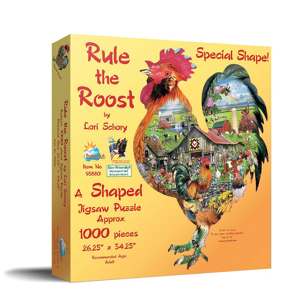 Rule the Roost 1000 piece Special Shape Jigsaw Puzzle