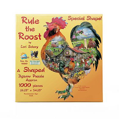 Rule the Roost 1000 piece Special Shape Jigsaw Puzzle