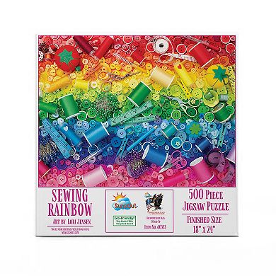 Sewing Rainbow 500 piece Jigsaw Puzzle