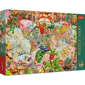 Trefl Premium Plus Tea Time: Antique World Map 1000 pc Puzzle