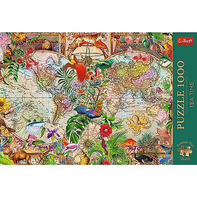 Trefl Premium Plus Tea Time: Antique World Map 1000 Piece Puzzle