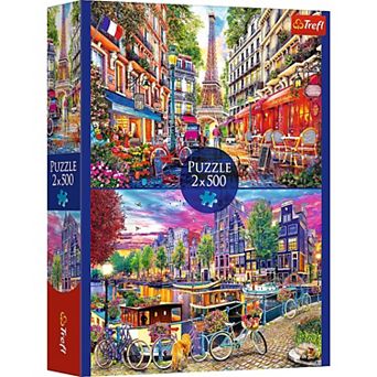 Trefl Red (2) 500 pc Puzzles - European Capitals