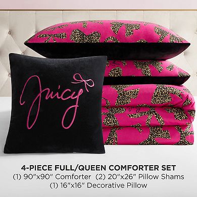 Juicy Couture Printed Pattern Comforter Set