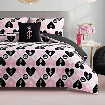 Juicy Couture Queen Heart Comforter Set