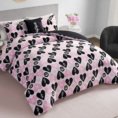 Juicy Couture Queen Heart 4-Pc. Comforter Set