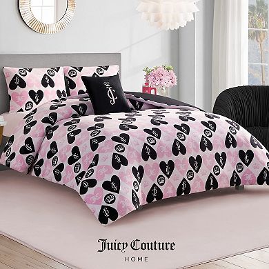 Juicy Couture Queen Heart 4-Pc. Comforter Set