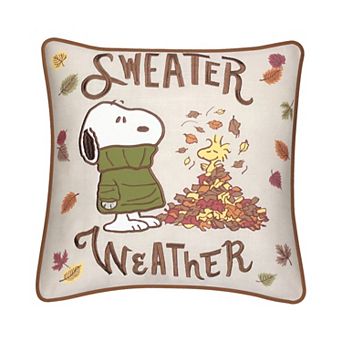 Celebrate Together™ Peanuts Snoopy Sweater Weather Decorative Pillow