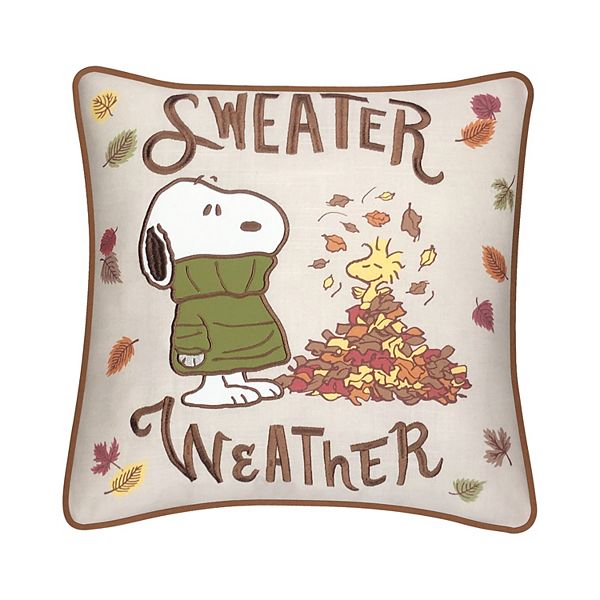 Celebrate Together™ Peanuts Snoopy Sweater Weather Decorative Pillow