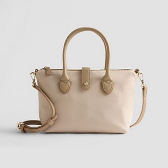 LC Lauren Conrad Noa Nylon Satchel Bag with Crossbody Strap